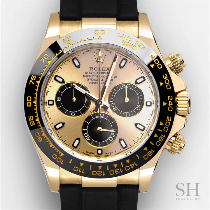 Rolex Daytona 40mm 'Pikachu' YG Champagne Dial Stick Markers 2023 Ref 116518LN (#702)