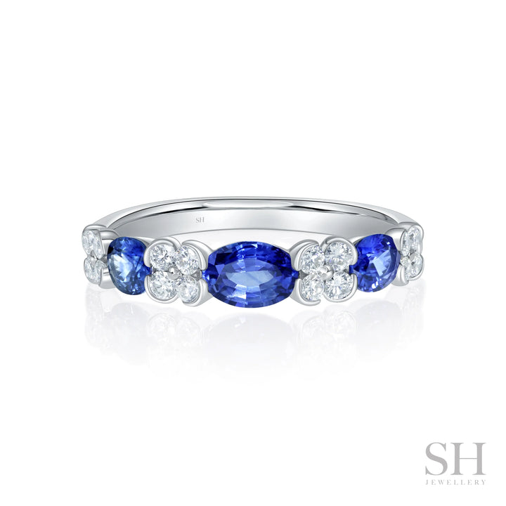 Sapphire Meadow Diamond Ring (4.2mm) - W1136