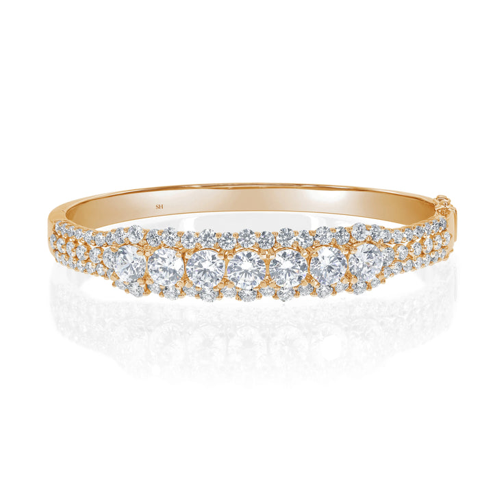 Seven Wonders Diamond Halo Bangle 7mm - W0941