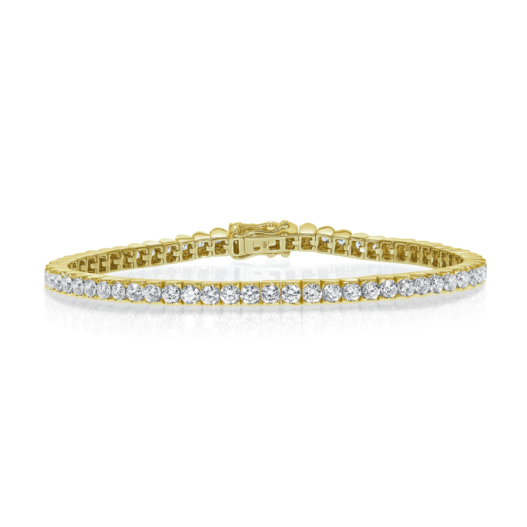 Floating Diamond Tennis Bracelet (3.88ct) - W0950