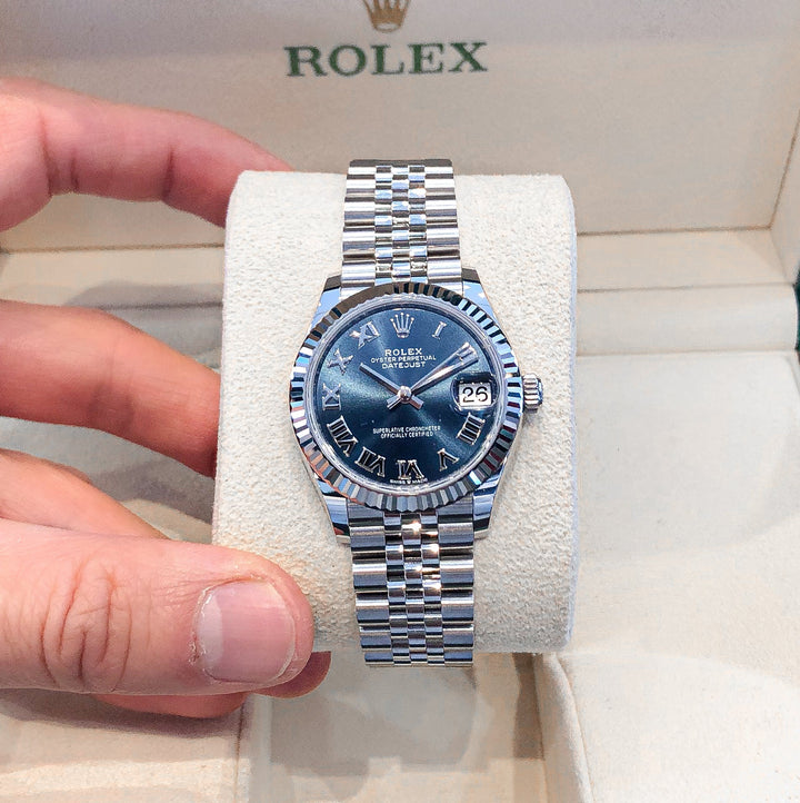 Rolex Datejust31 31mm Steel/WG Blue Dial Numeral Markers 2025 Ref m278274-0034 (#863)