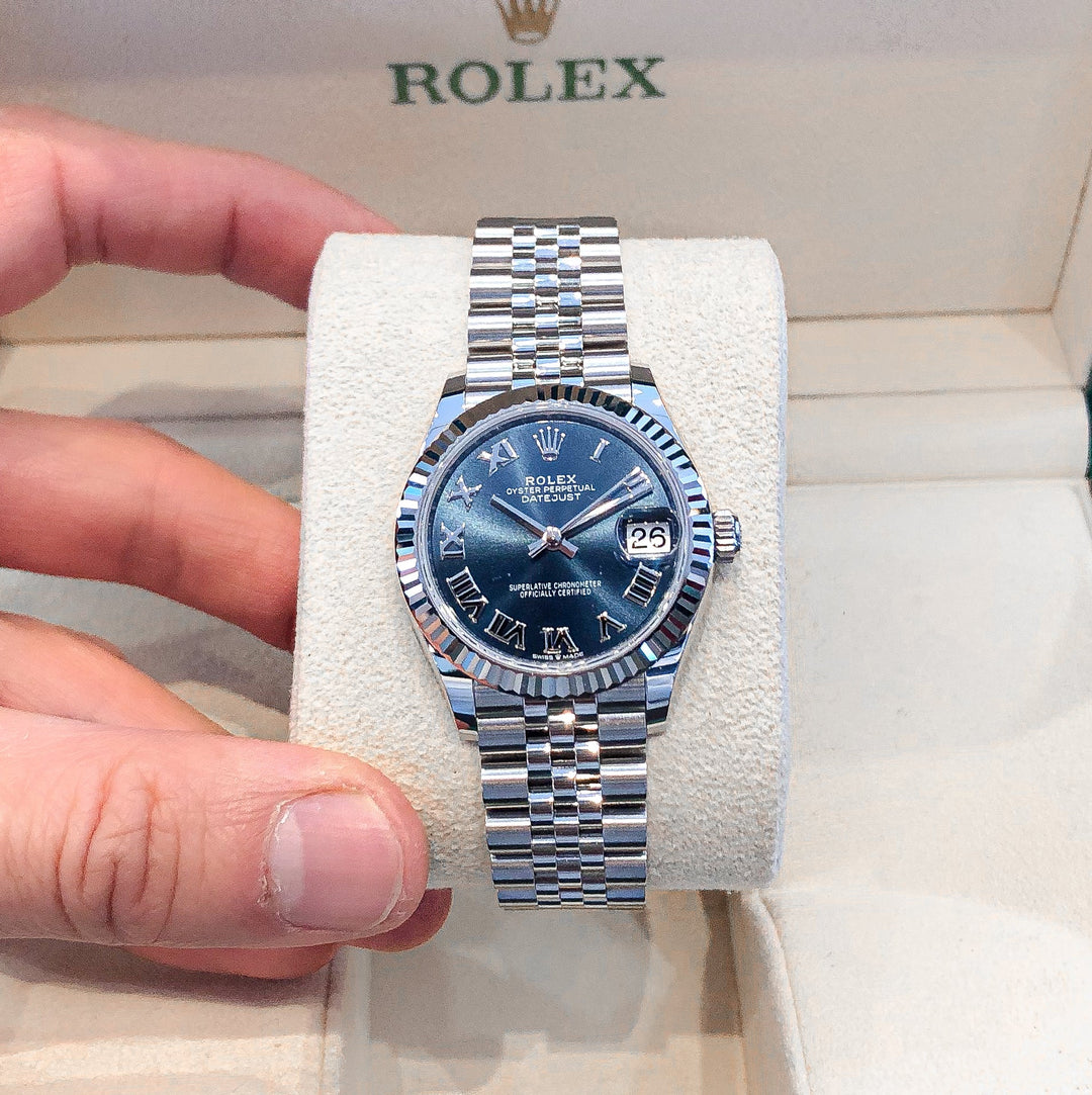 Rolex Datejust31 31mm Steel/WG Blue Dial Numeral Markers 2024 Ref m278274-0034 (#647)