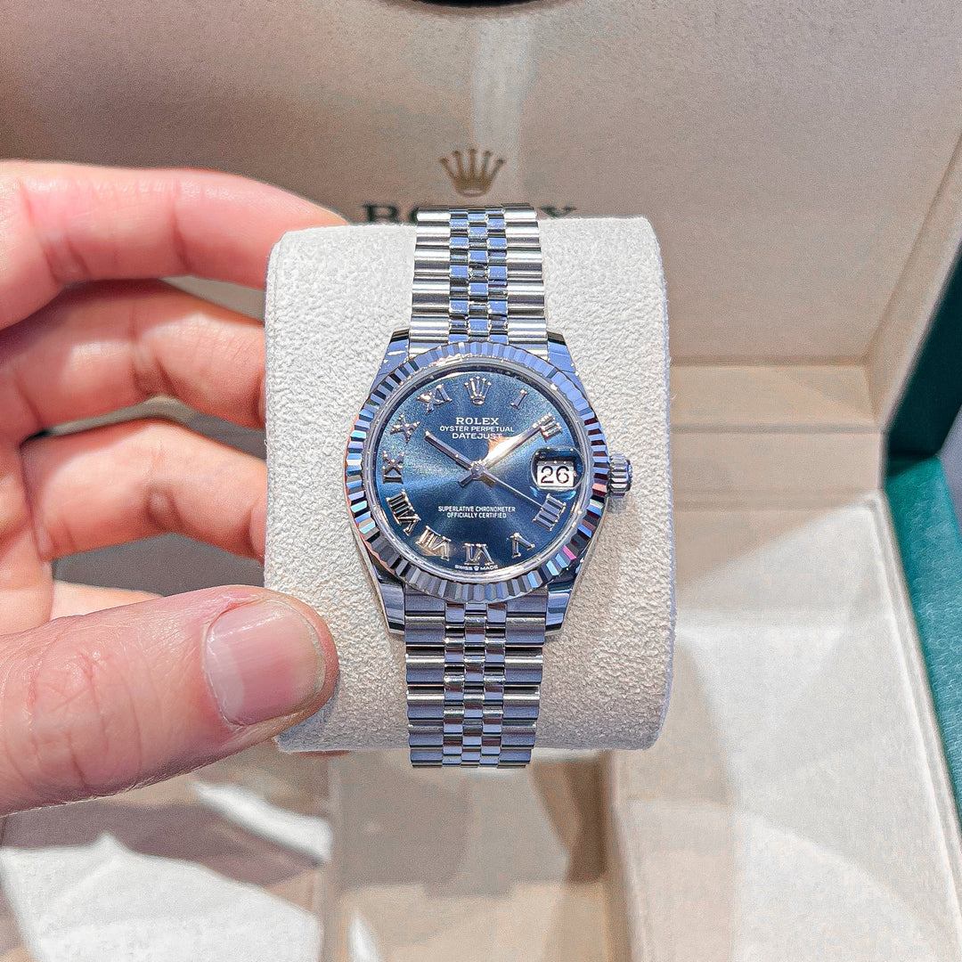 Rolex Datejust31 31mm Steel/WG Blue Dial Numeral Markers 2024 Ref m278274-0034 (#647)