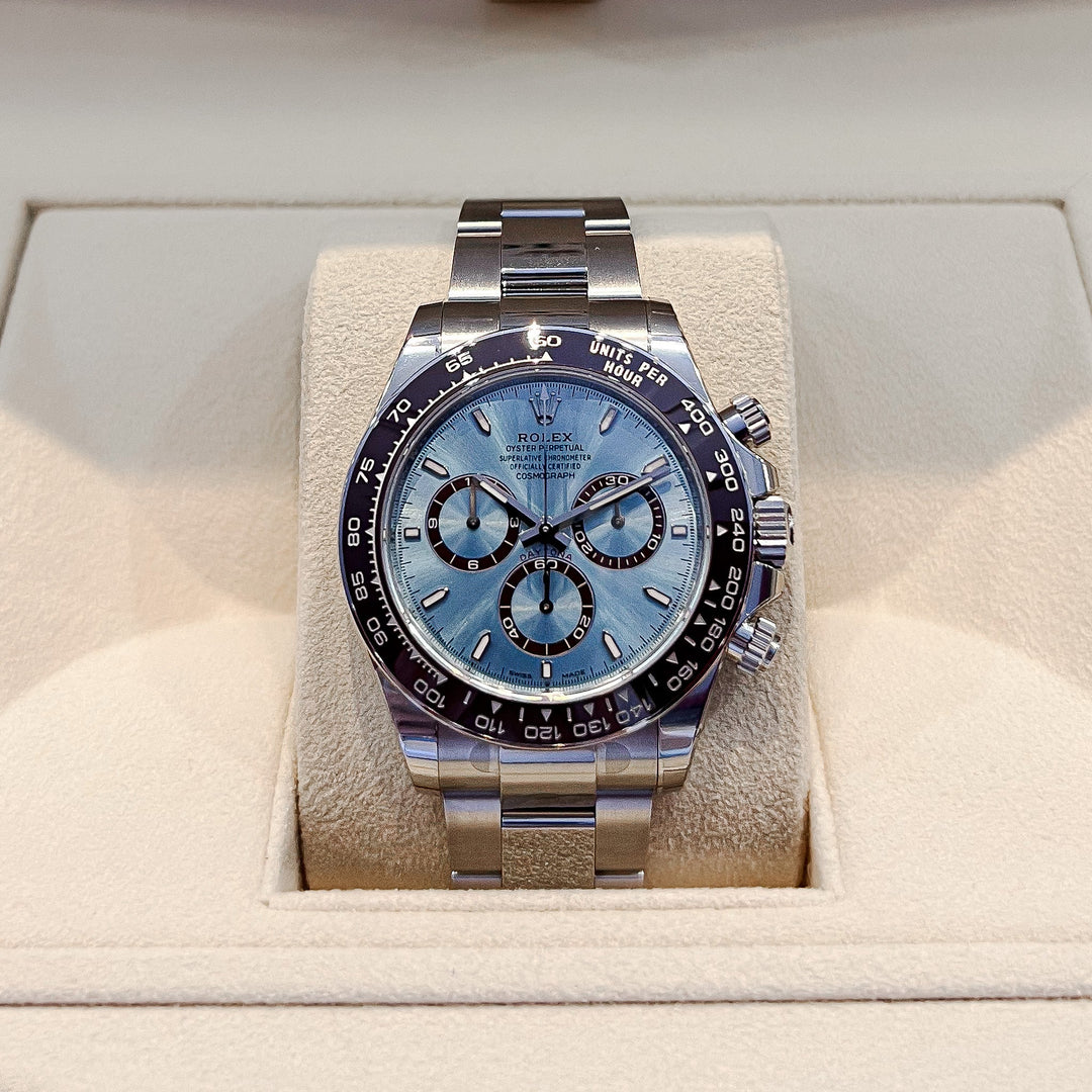 Rolex Cosmograph Daytona 40mm Plat Ice-Blue Dial Stick Markers 2024 Ref m126506-0001 (#699)