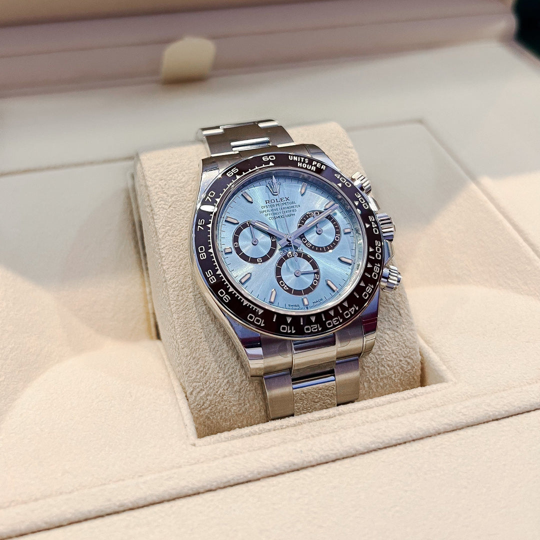 Rolex Cosmograph Daytona 40mm Plat Ice-Blue Dial Stick Markers 2024 Ref m126506-0001 (#699)