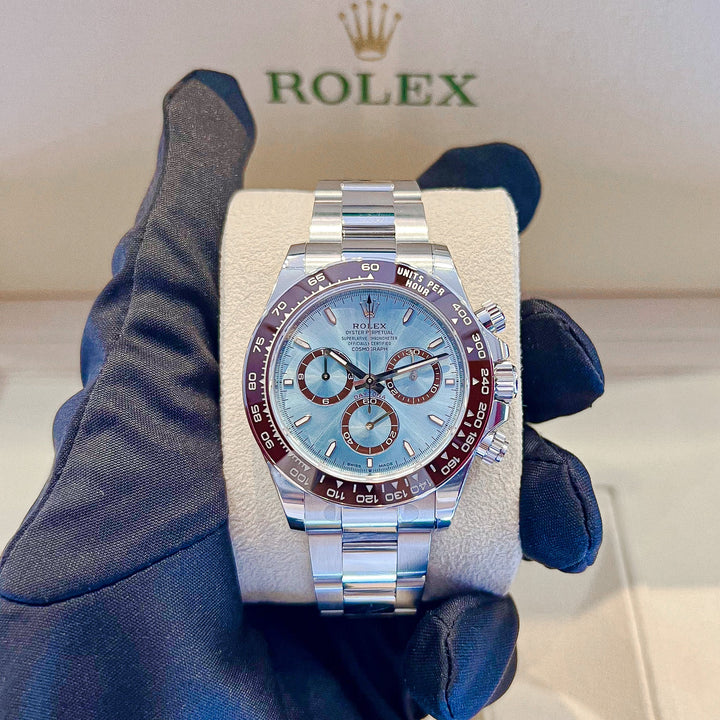 Rolex Cosmograph Daytona 40mm Plat Ice-Blue Dial Stick Markers 2024 Ref m126506-0001 (#699)
