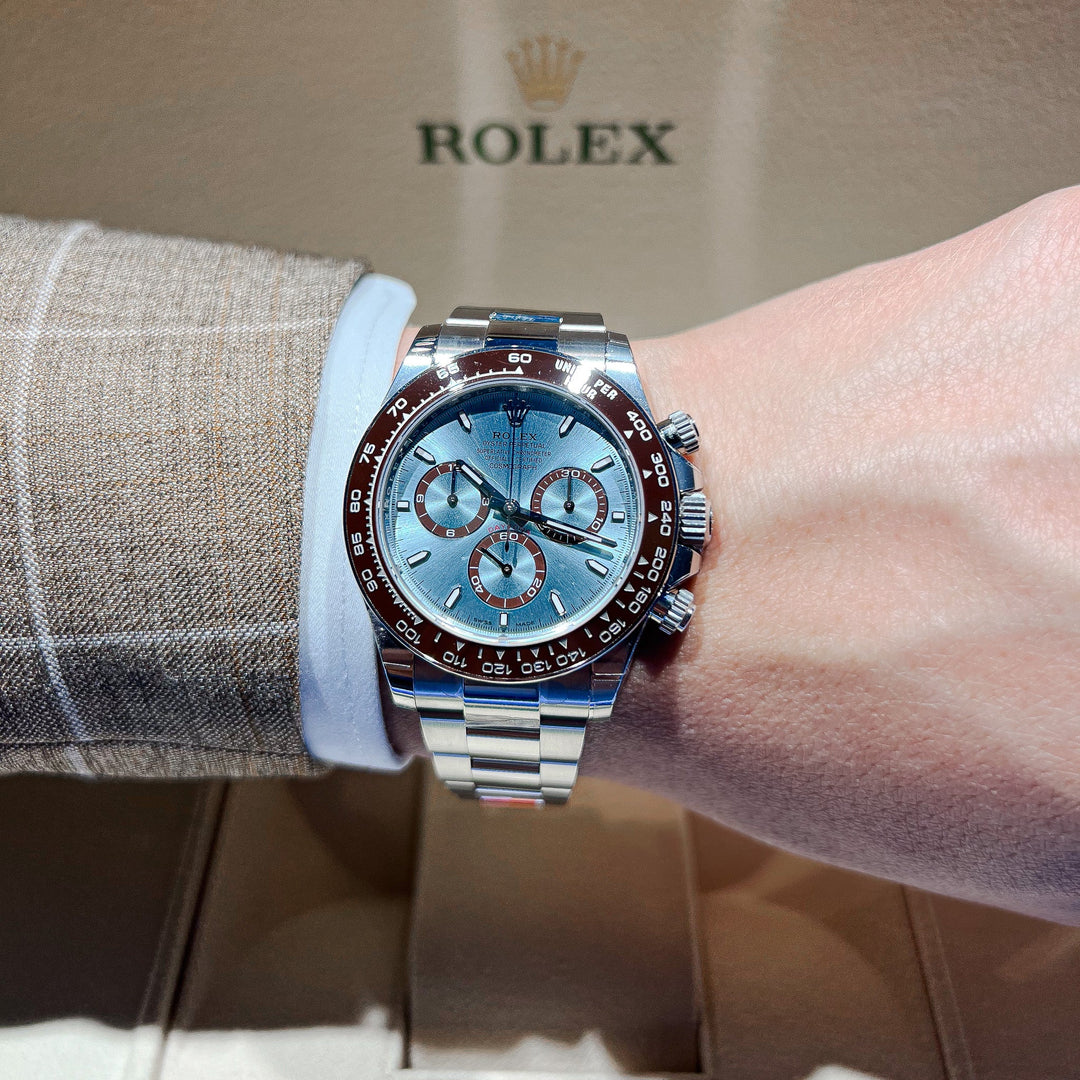Rolex Cosmograph Daytona 40mm Plat Ice-Blue Dial Stick Markers 2024 Ref m126506-0001 (#699)