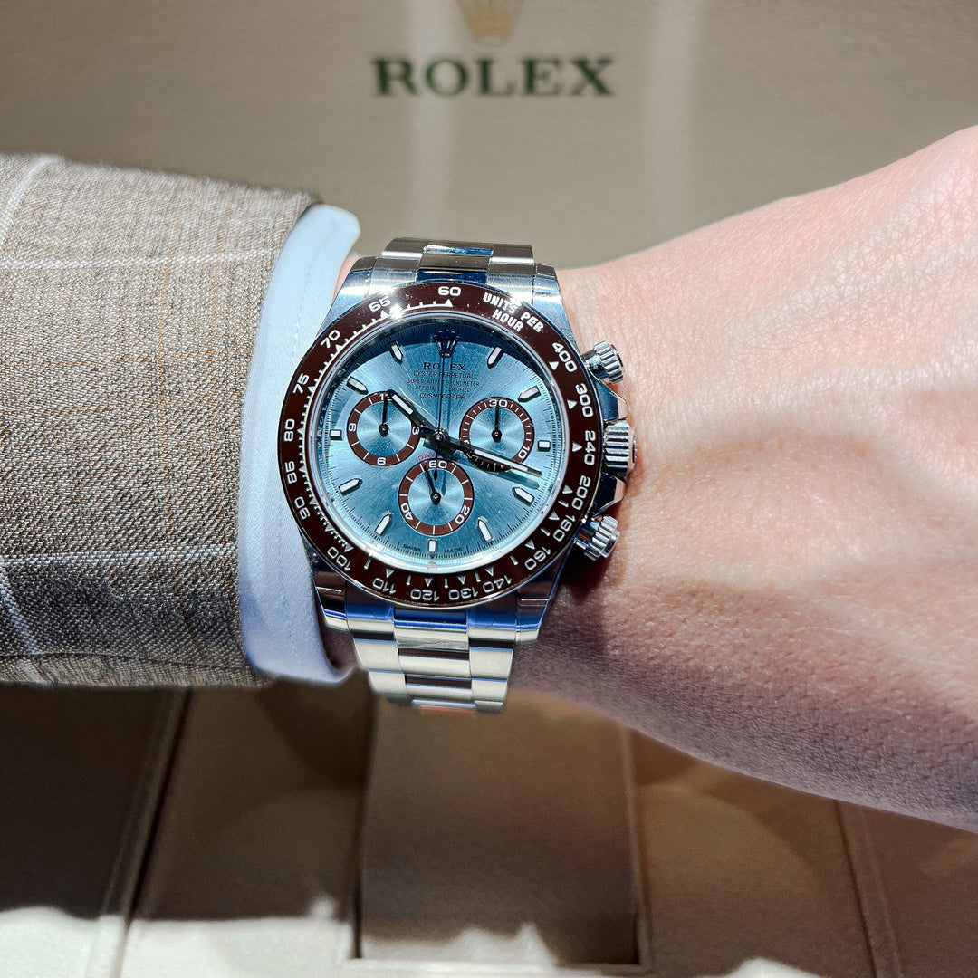 Rolex Cosmograph Daytona 40mm Plat Ice-Blue Dial Stick Markers 2024 Ref m126506-0001 (#699)
