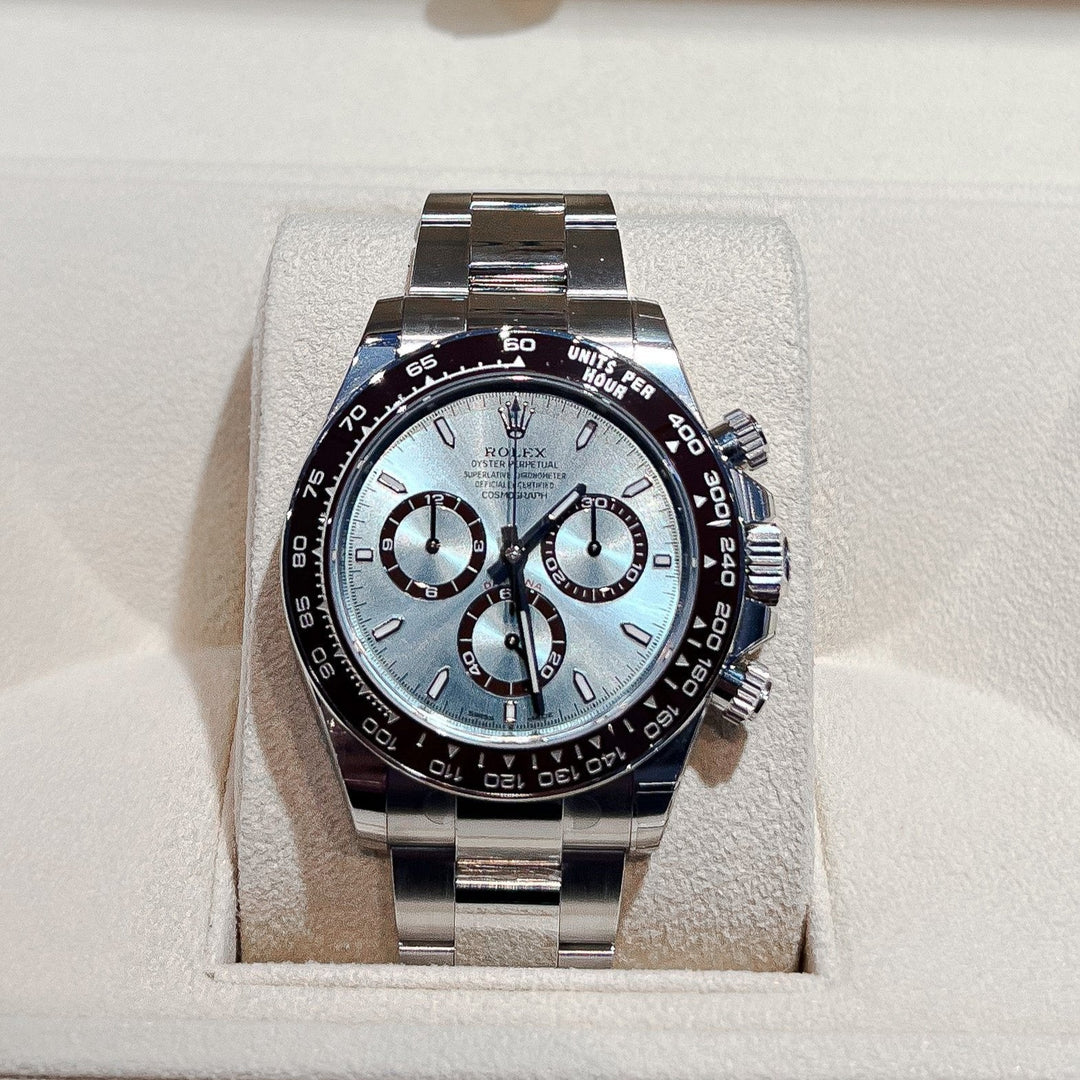 Rolex Cosmograph Daytona 40mm Plat Ice-Blue Dial Stick Markers 2024 Ref m126506-0001 (#699)