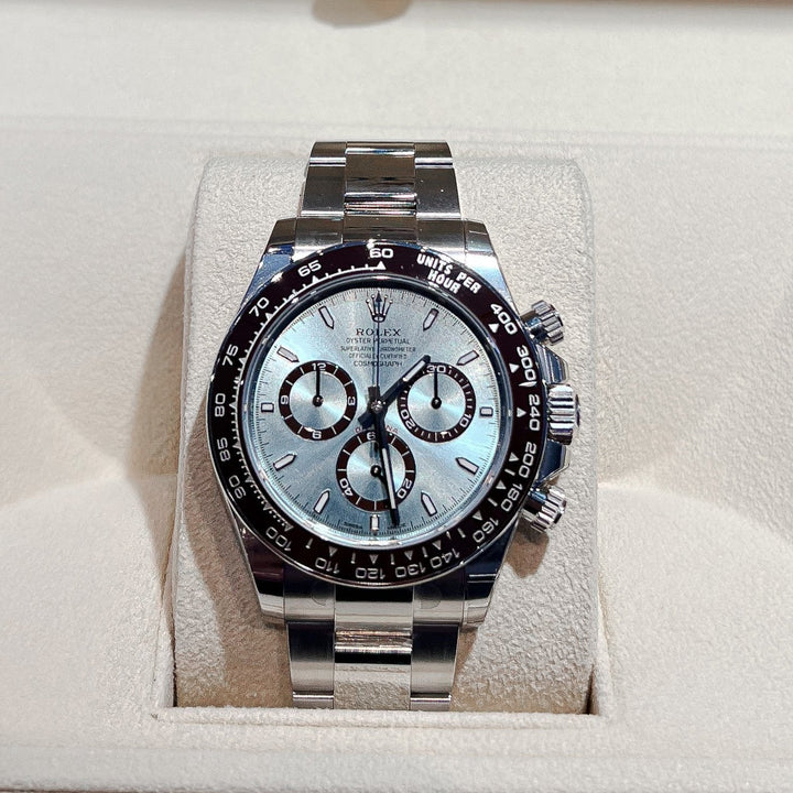 Rolex Cosmograph Daytona 40mm Plat Ice-Blue Dial Stick Markers 2024 Ref m126506-0001 (#699)