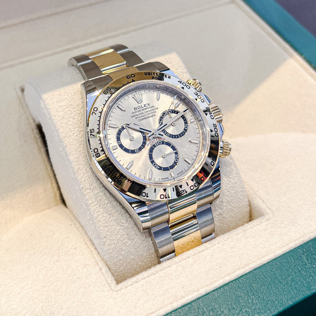 Rolex Cosmograph Daytona 40mm Steel/YG Champagne Dial Stick Markers 2025 Ref m126503-0004 (#907)