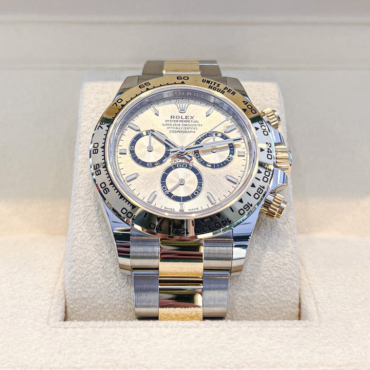 Rolex Cosmograph Daytona 40mm Steel/YG Champagne Dial Stick Markers 2024 Ref m126503-0004 (#705)