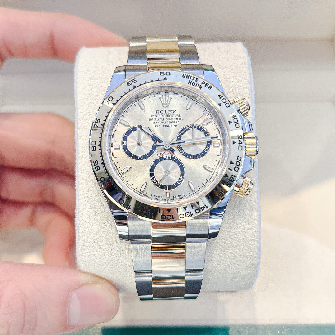 Rolex Cosmograph Daytona 40mm Steel/YG Champagne Dial Stick Markers 2025 Ref m126503-0004 (#907)