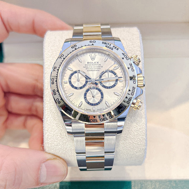 Rolex Cosmograph Daytona 40mm Steel/YG Champagne Dial Stick Markers 2024 Ref m126503-0004 (#841)