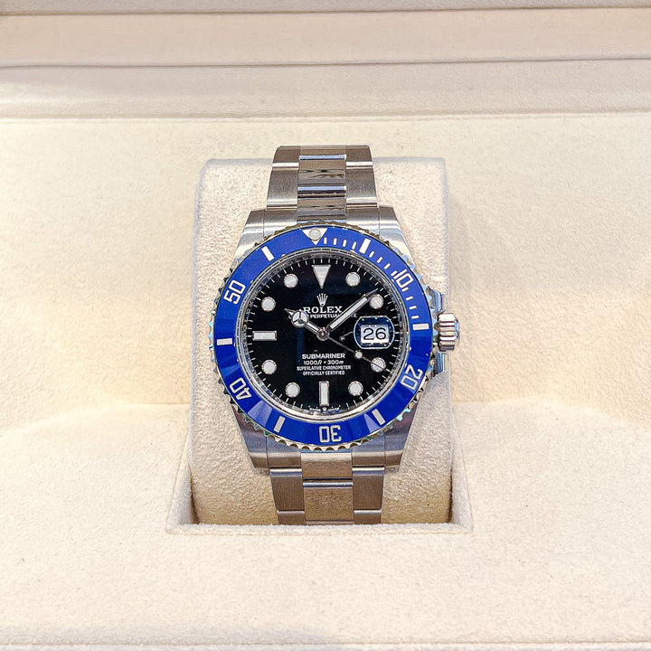 Rolex Submariner-Date 41mm WG Black Dial Button Markers 2023 Ref m126619lb-0003 (#577)