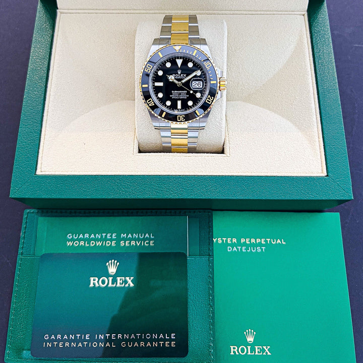 Rolex Submariner-Date 41mm Steel/YG Black Dial Button Markers 2024 Ref m126613ln-0002 (#869)