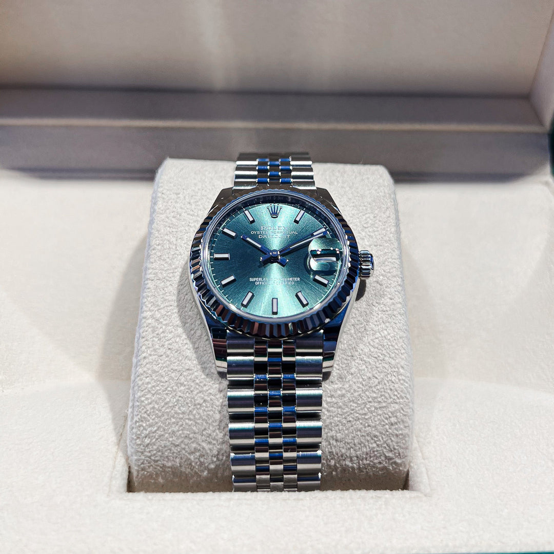 Rolex Datejust31 31mm Steel/WG Green Dial Stick Markers 2024 Ref m278274-0018 (#836)