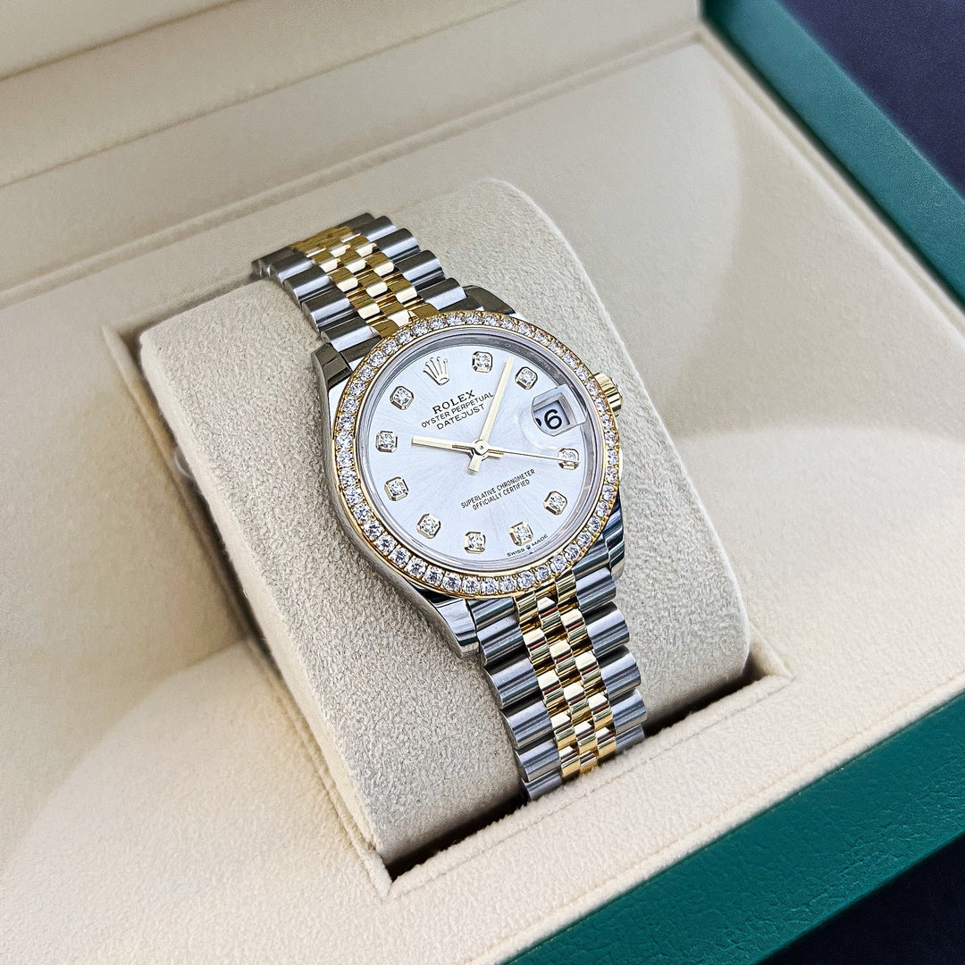 Rolex Datejust31 31mm Steel/YG Silver Dial Diamond Markers 2025 Ref m278383rbr-0020 (#932)