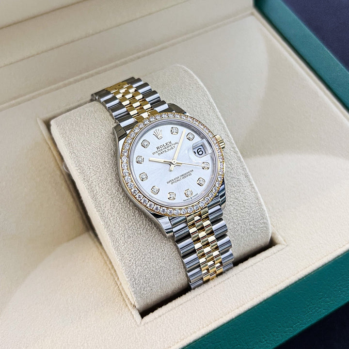 Rolex Datejust31 31mm Steel/YG Silver Dial Diamond Markers 2024 Ref m278383rbr-0020 (#730)