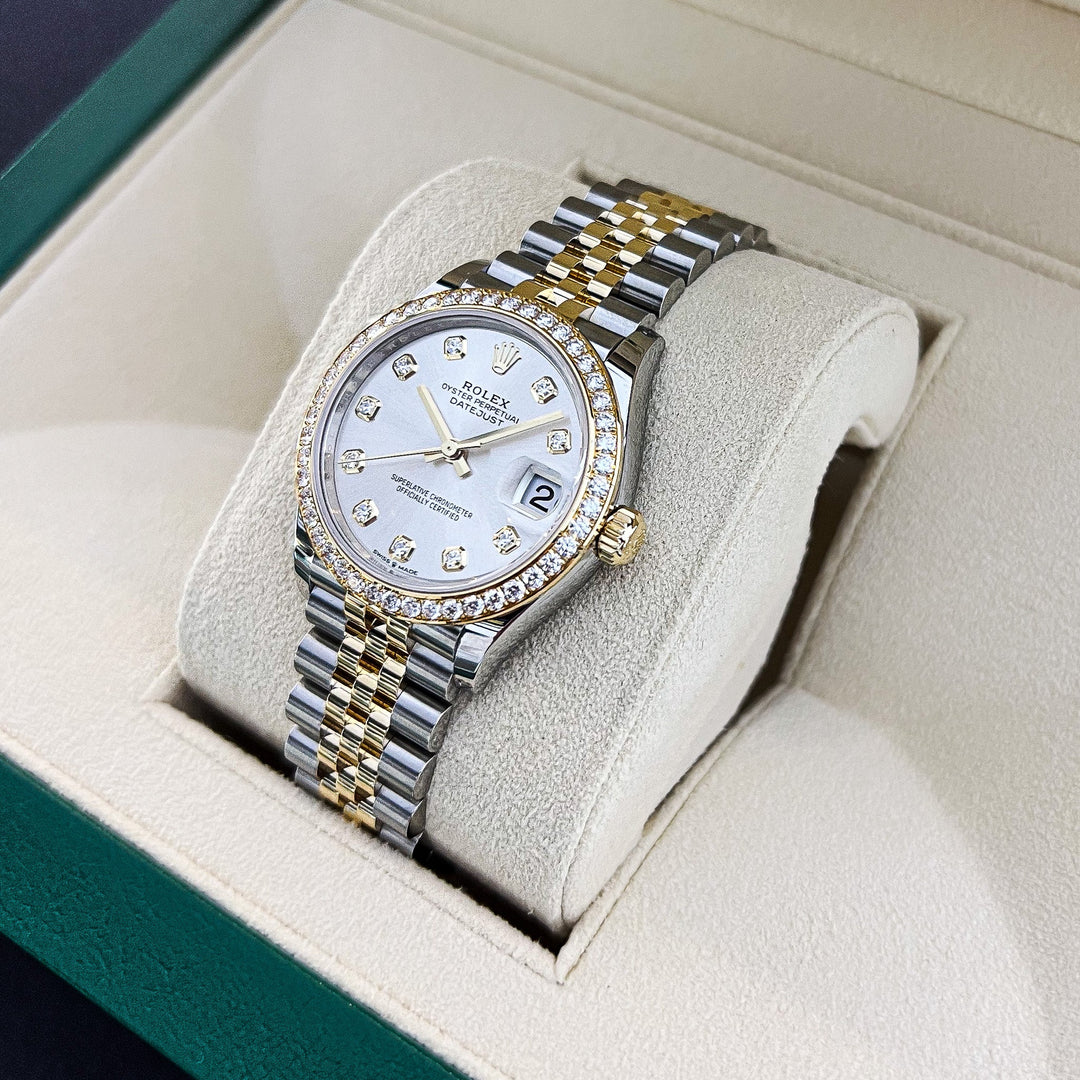 Rolex Datejust31 31mm Steel/YG Silver Dial Diamond Markers 2024 Ref m278383rbr-0020 (#730)