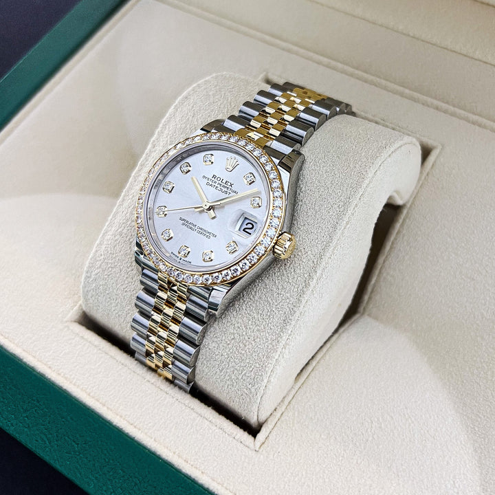 Rolex Datejust31 31mm Steel/YG Silver Dial Diamond Markers 2025 Ref m278383rbr-0020 (#932)