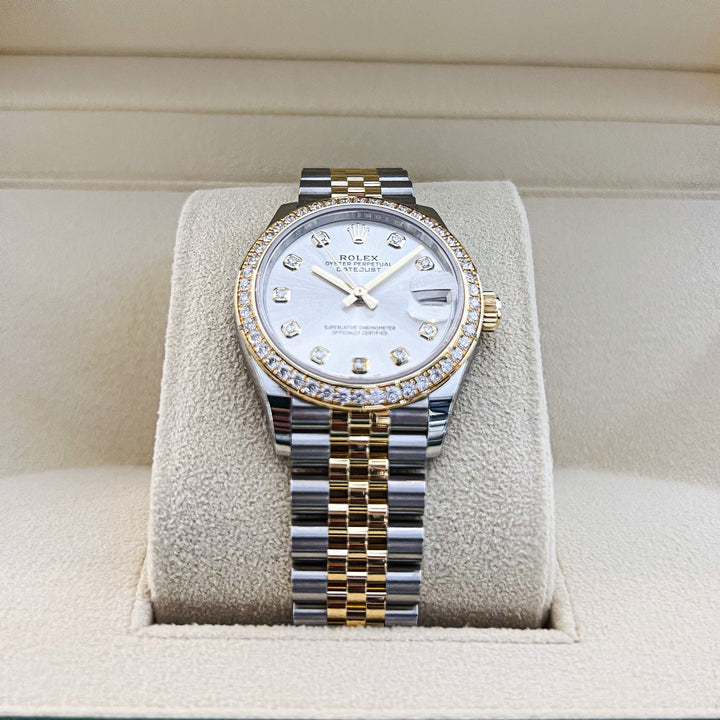 Rolex Datejust31 31mm Steel/YG Silver Dial Diamond Markers 2024 Ref m278383rbr-0020 (#730)