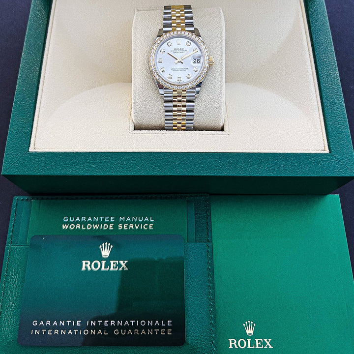 Rolex Datejust31 31mm Steel/YG Silver Dial Diamond Markers 2025 Ref m278383rbr-0020 (#932)