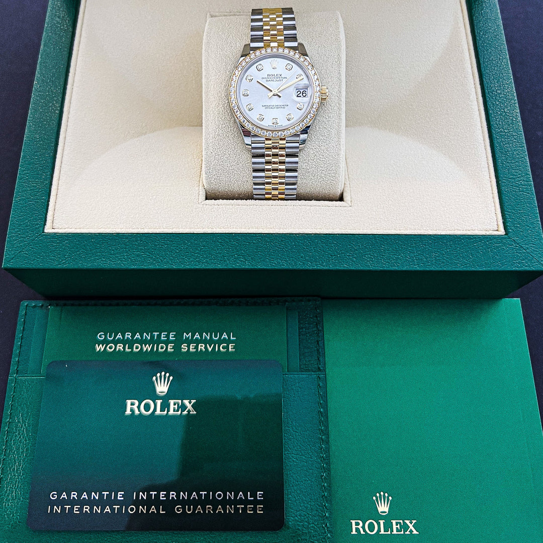 Rolex Datejust31 31mm Steel/YG Silver Dial Diamond Markers 2024 Ref m278383rbr-0020 (#730)