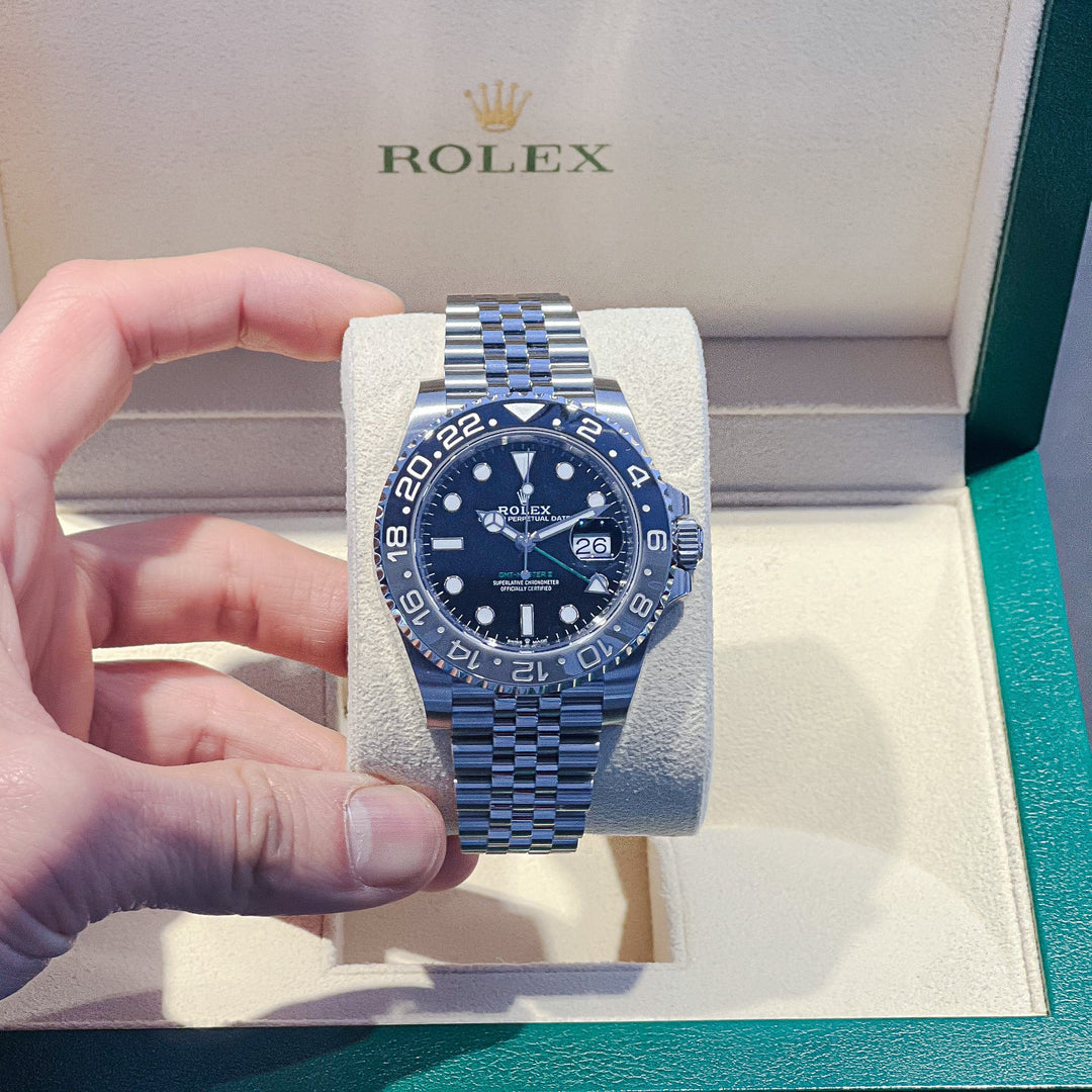 Rolex GMT-Master II 40mm 'Bruce Wayne' Steel Black Dial Button Markers 2025 Ref m126710grnr-0003 (#861)