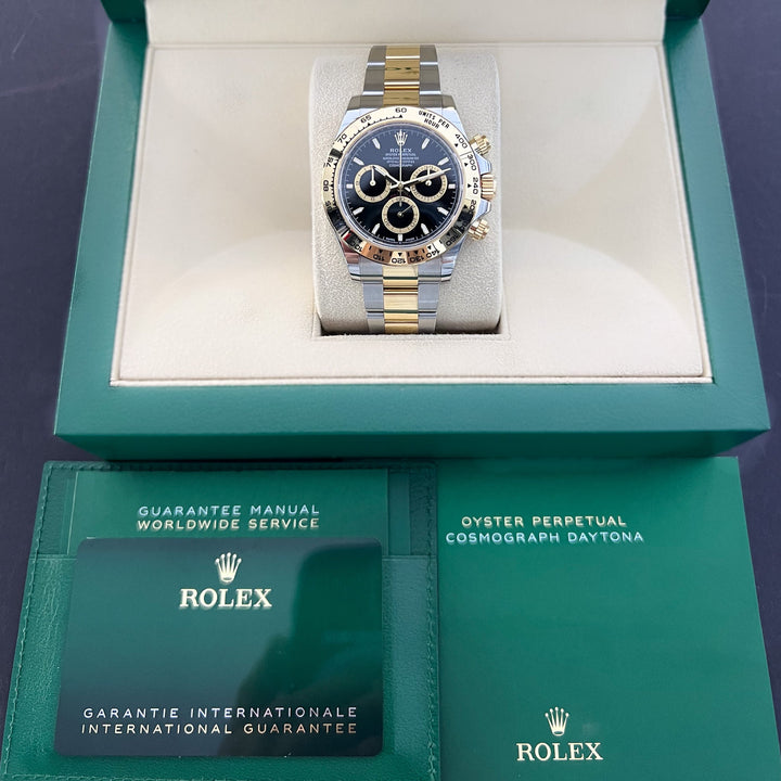 Rolex Cosmograph Daytona 40mm Steel/YG Black Dial Stick Markers 2024 Ref m126503-0003 (#764)