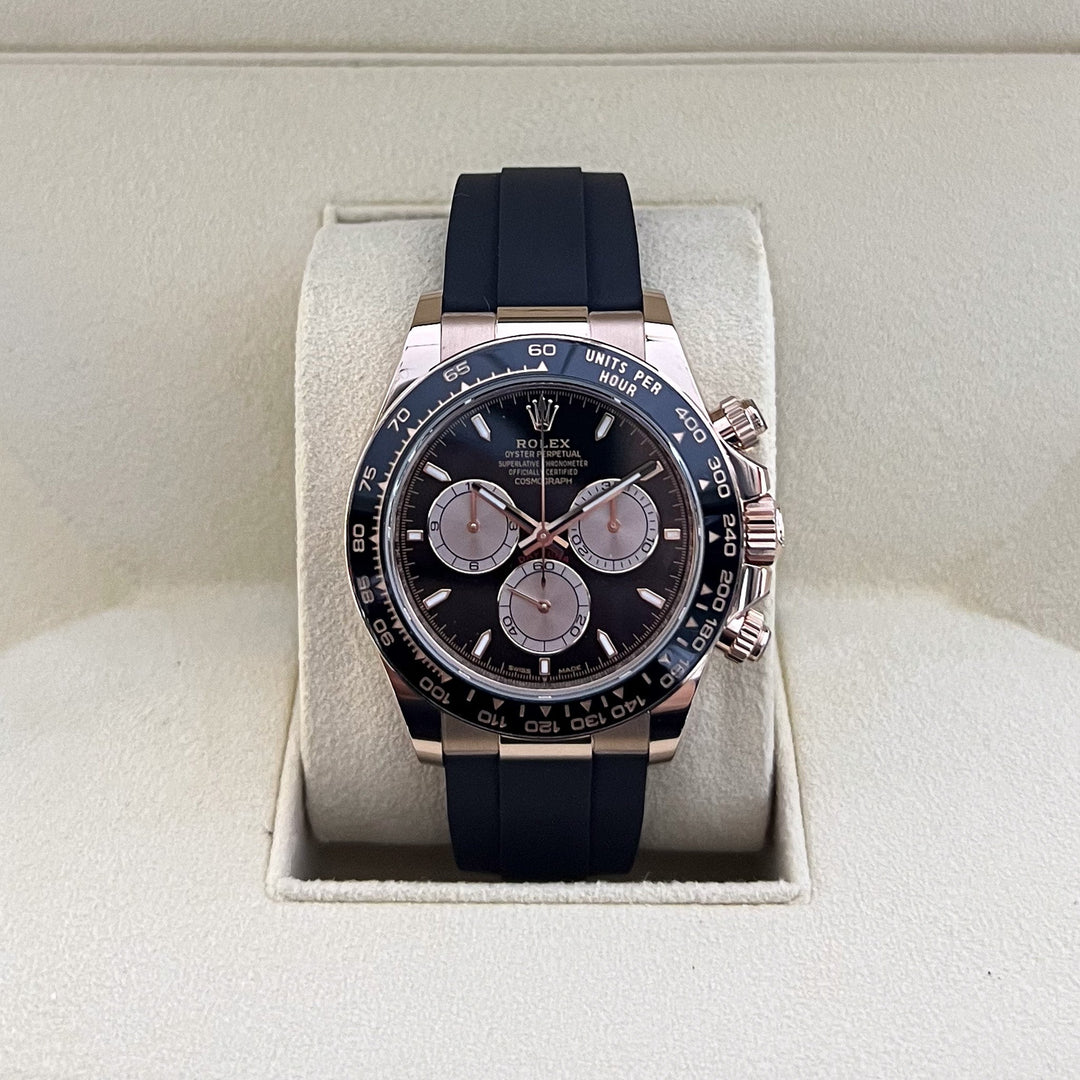 Rolex Cosmograph Daytona 40mm RG Black Dial Stick Markers 2024 Ref m126515ln-0002 (#896)