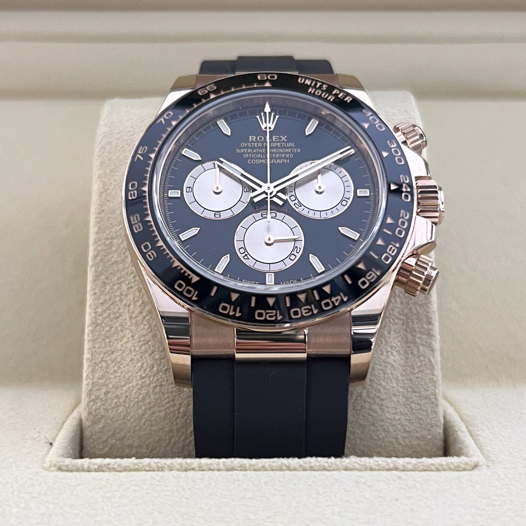 Rolex Cosmograph Daytona 40mm RG Black Dial Stick Markers 2024 Ref m126515ln-0002 (#896)