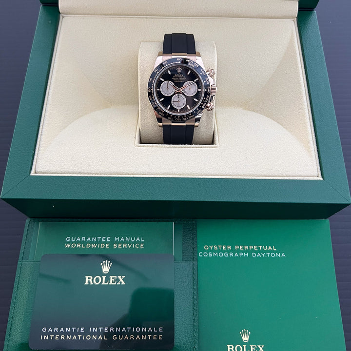 Rolex Cosmograph Daytona 40mm RG Black Dial Stick Markers 2024 Ref m126515ln-0002 (#896)
