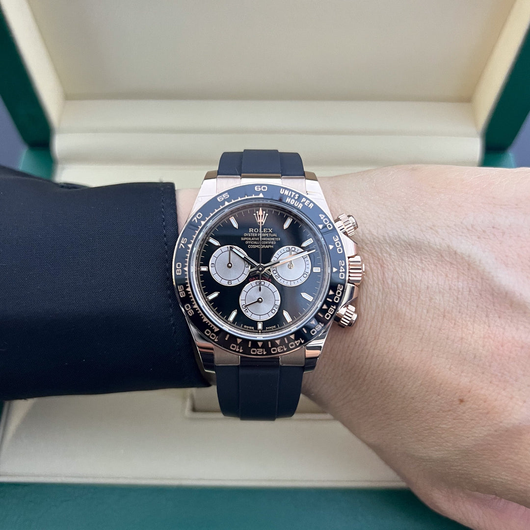 Rolex Cosmograph Daytona 40mm RG Black Dial Stick Markers 2024 Ref m126515ln-0002 (#812)