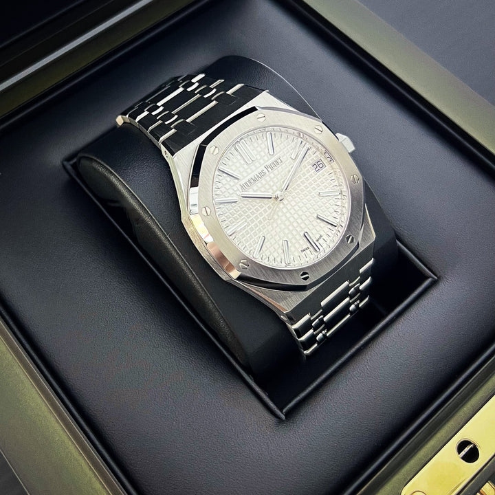 Audemars Piguet Royal Oak 41mm Steel Silver Dial Stick Markers 2024 Ref 15510ST.OO.1320ST.08 (#839)