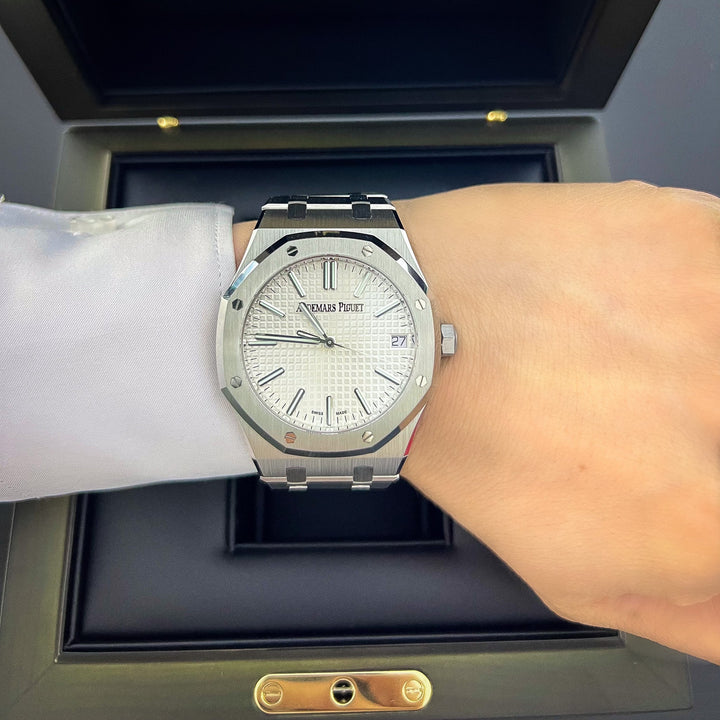 Audemars Piguet Royal Oak 41mm Steel Silver Dial Stick Markers 2024 Ref 15510ST.OO.1320ST.08 (#839)