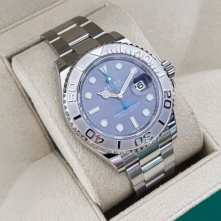 Rolex Yacht-Master40 40mm Steel/Plat Slate Dial Button Markers 2024 Ref m126622-0001 (#843)