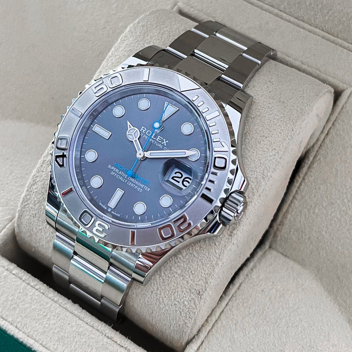 Rolex Yacht-Master40 40mm Steel/Plat Slate Dial Button Markers 2024 Ref m126622-0001 (#843)