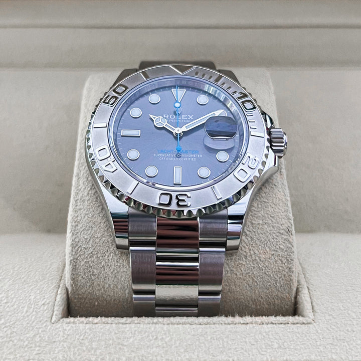 Rolex Yacht-Master40 40mm Steel/Plat Slate Dial Button Markers 2024 Ref m126622-0001 (#843)