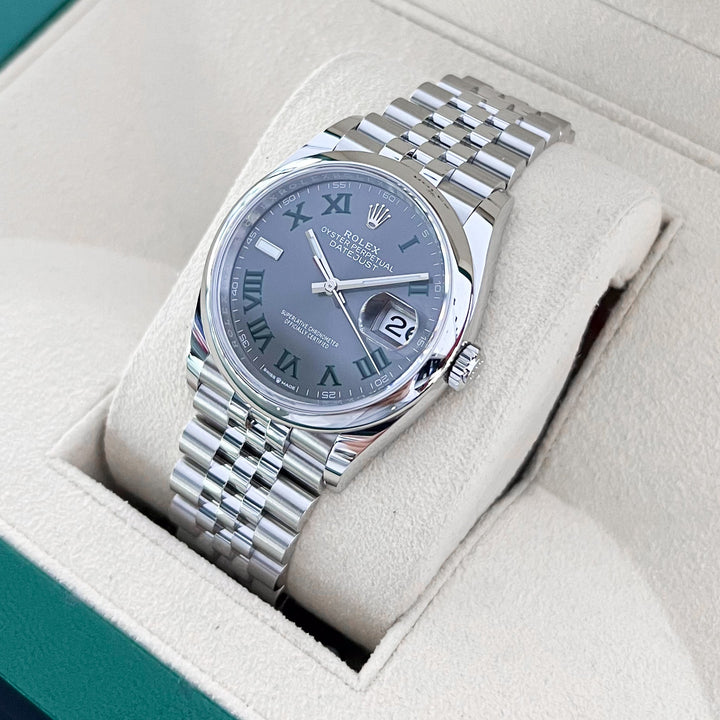 Rolex Datejust36 36mm Steel Slate Dial Numeral Markers 2025 Ref m126200-0017 (#891)