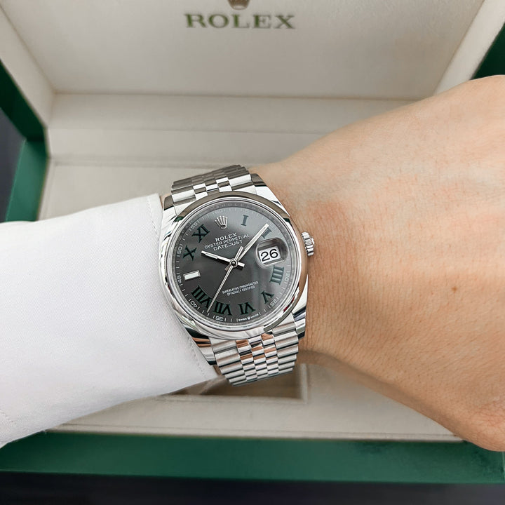 Rolex Datejust36 36mm Steel Slate Dial Numeral Markers 2025 Ref m126200-0017 (#891)
