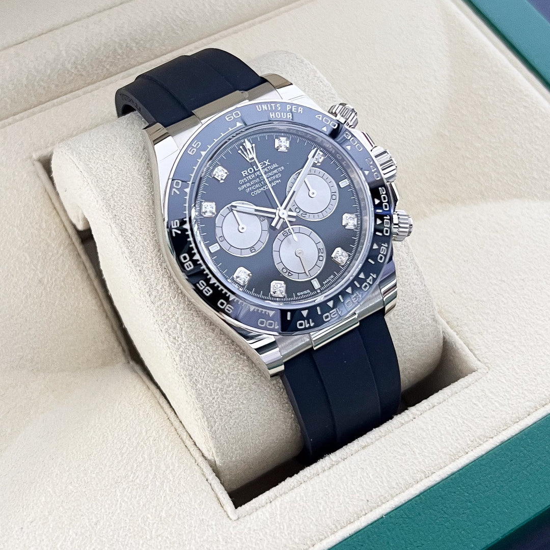 Rolex Daytona 40mm WG Black Dial Diamond Markers 2025 Ref m126519ln-0004 (#886)