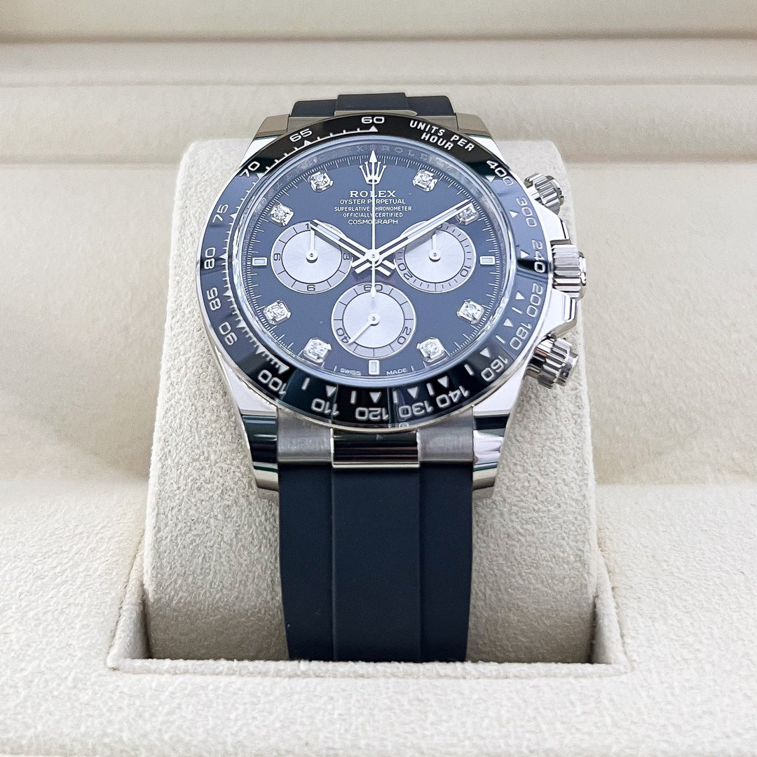 Rolex Daytona 40mm WG Black Dial Diamond Markers 2025 Ref m126519ln-0004 (#886)