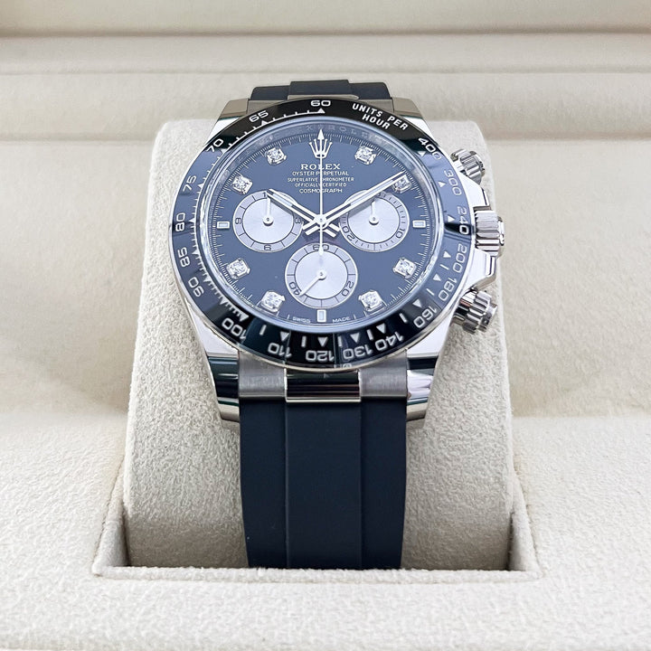 Rolex Daytona 40mm WG Black Dial Diamond Markers 2025 Ref m126519ln-0004 (#886)
