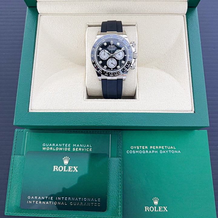 Rolex Daytona 40mm WG Black Dial Diamond Markers 2025 Ref m126519ln-0004 (#886)