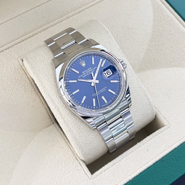 Rolex Datejust36 36mm Steel Blue Dial Stick Markers 2024 Ref m126200-0006 (#893)