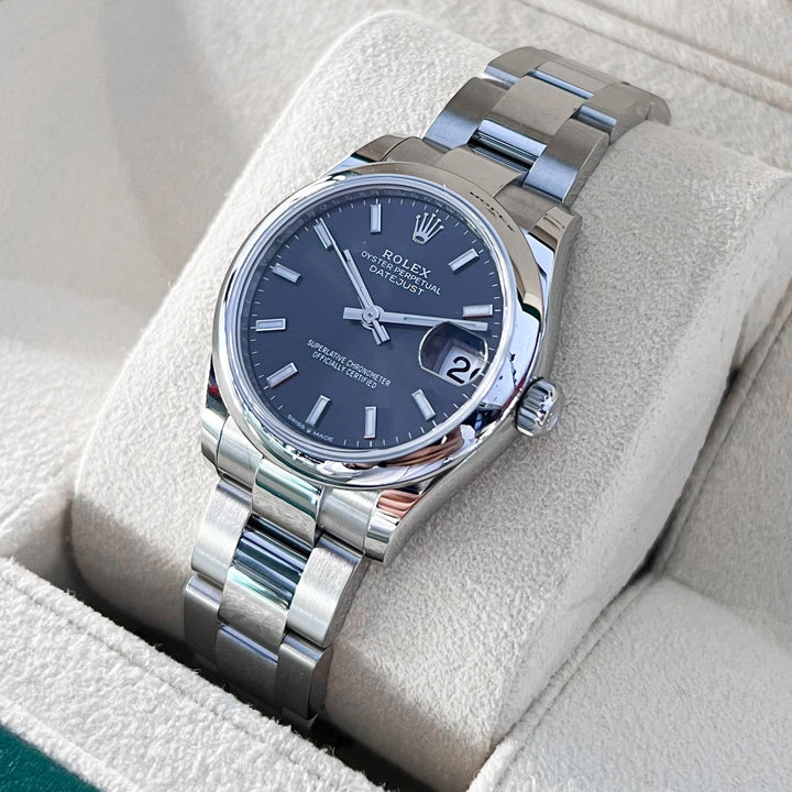 Rolex Datejust31 31mm Steel Dark Grey Dial Stick Markers 2025 Ref m278240-0009 (#892)