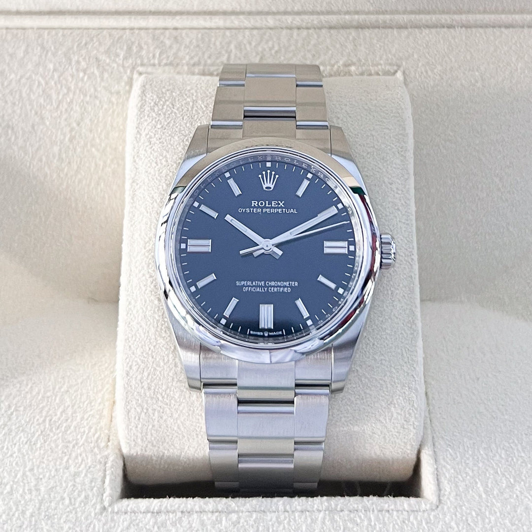 Rolex Oyster Perpetual36 36mm Steel Black Dial Stick Markers 2025 Ref m126000-0002 (#894)