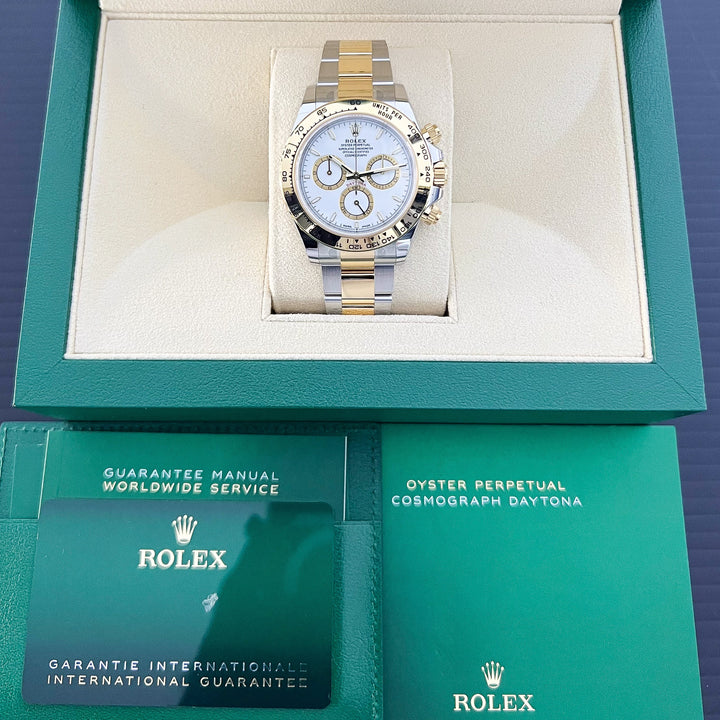 Rolex Daytona 40mm Steel/YG White Dial Stick Markers 2025 Ref m126503-0001 (#884)