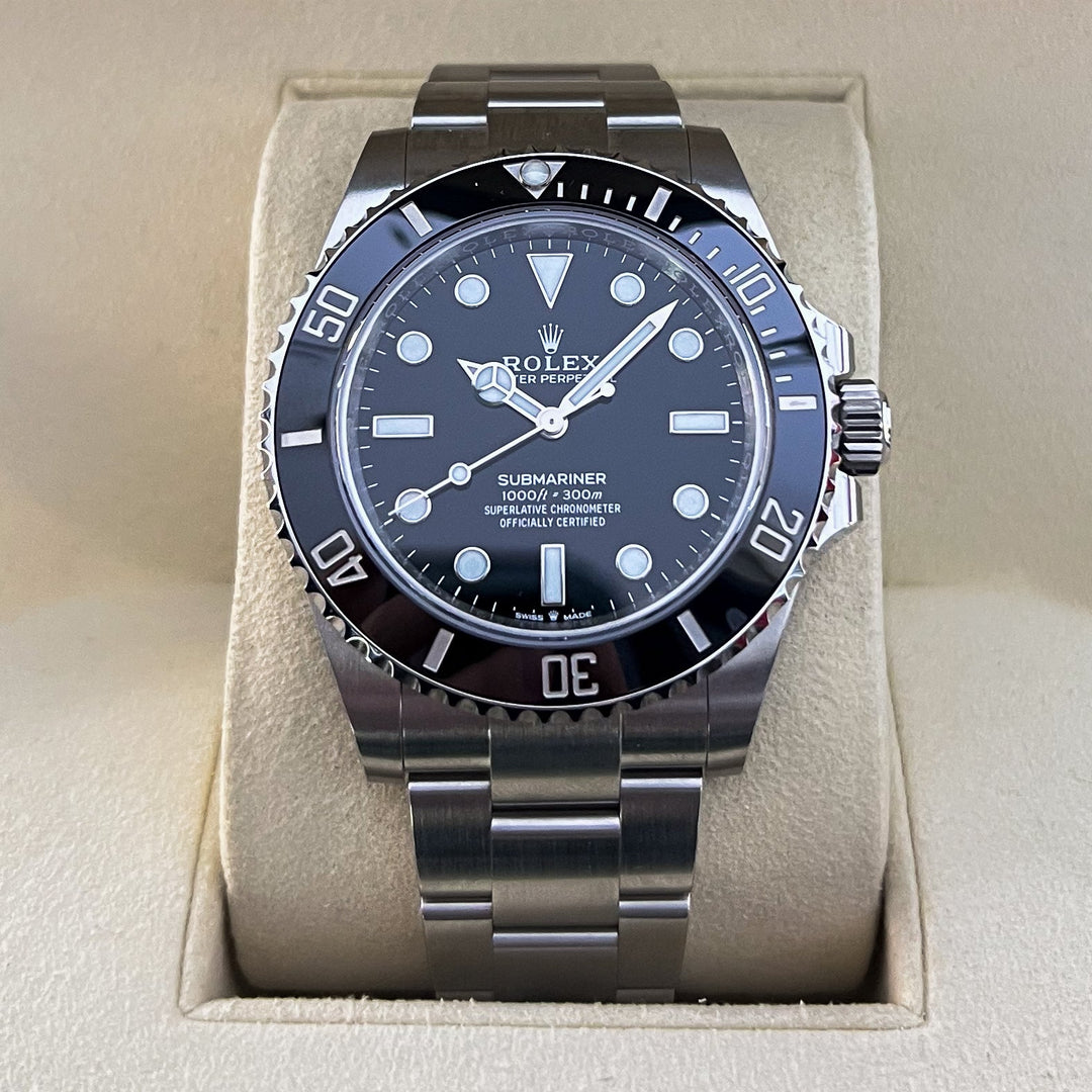 Rolex Submariner-NoDate 41mm Steel Black Dial Button Markers 2025 Ref m124060-0001 (#904)